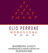 Elio Perrone 2004 Mongovone Barbera dAsti Superiore